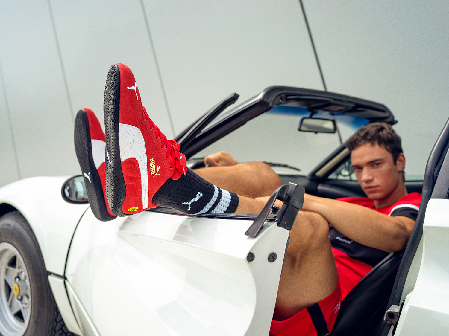 puma ferrari collab photo shoot