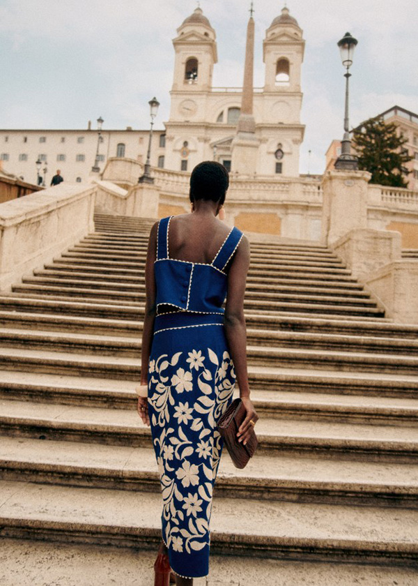 sezane photo campaign in roma