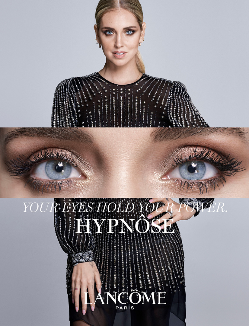 lancome hypnose chiara ferragni photo campaign