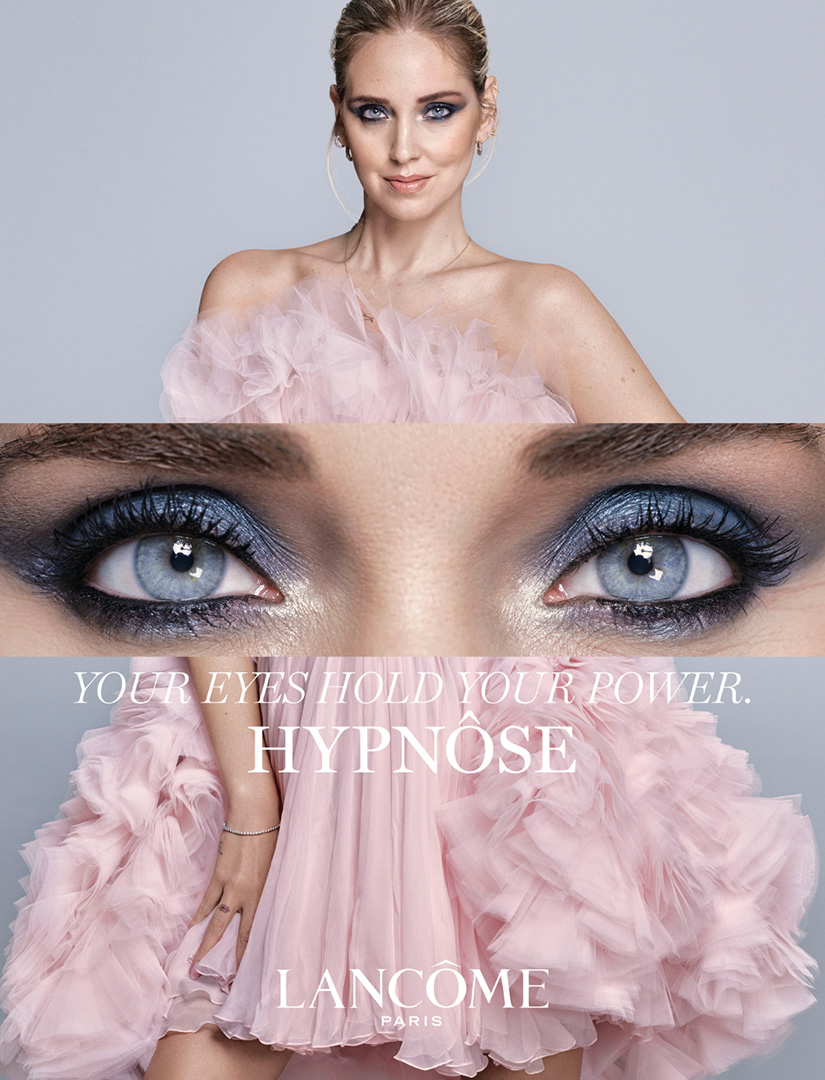 lancome hypnose photo campaign chiara ferragni