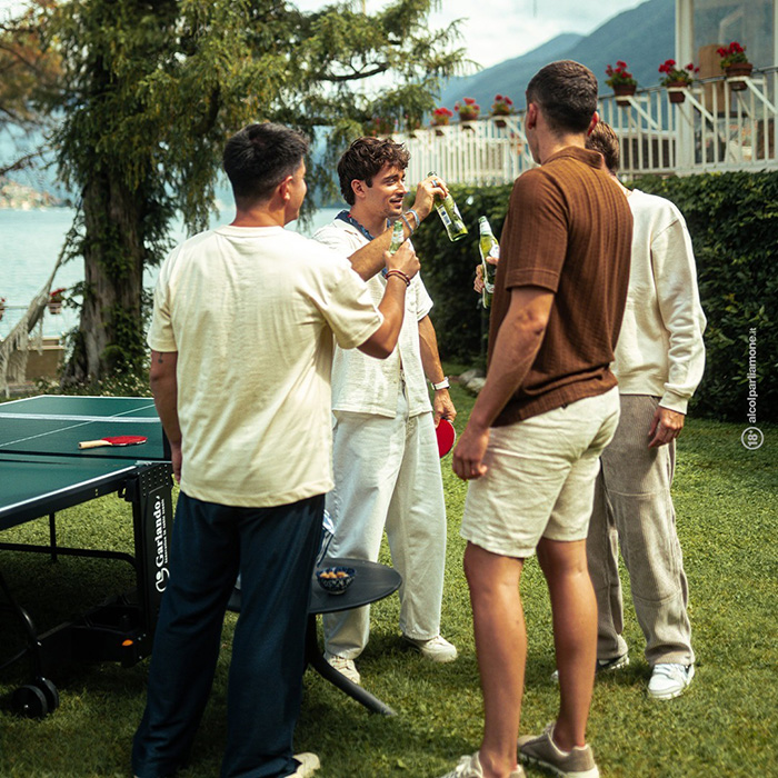 shoot lake como photo campaign charles leclerc and friends