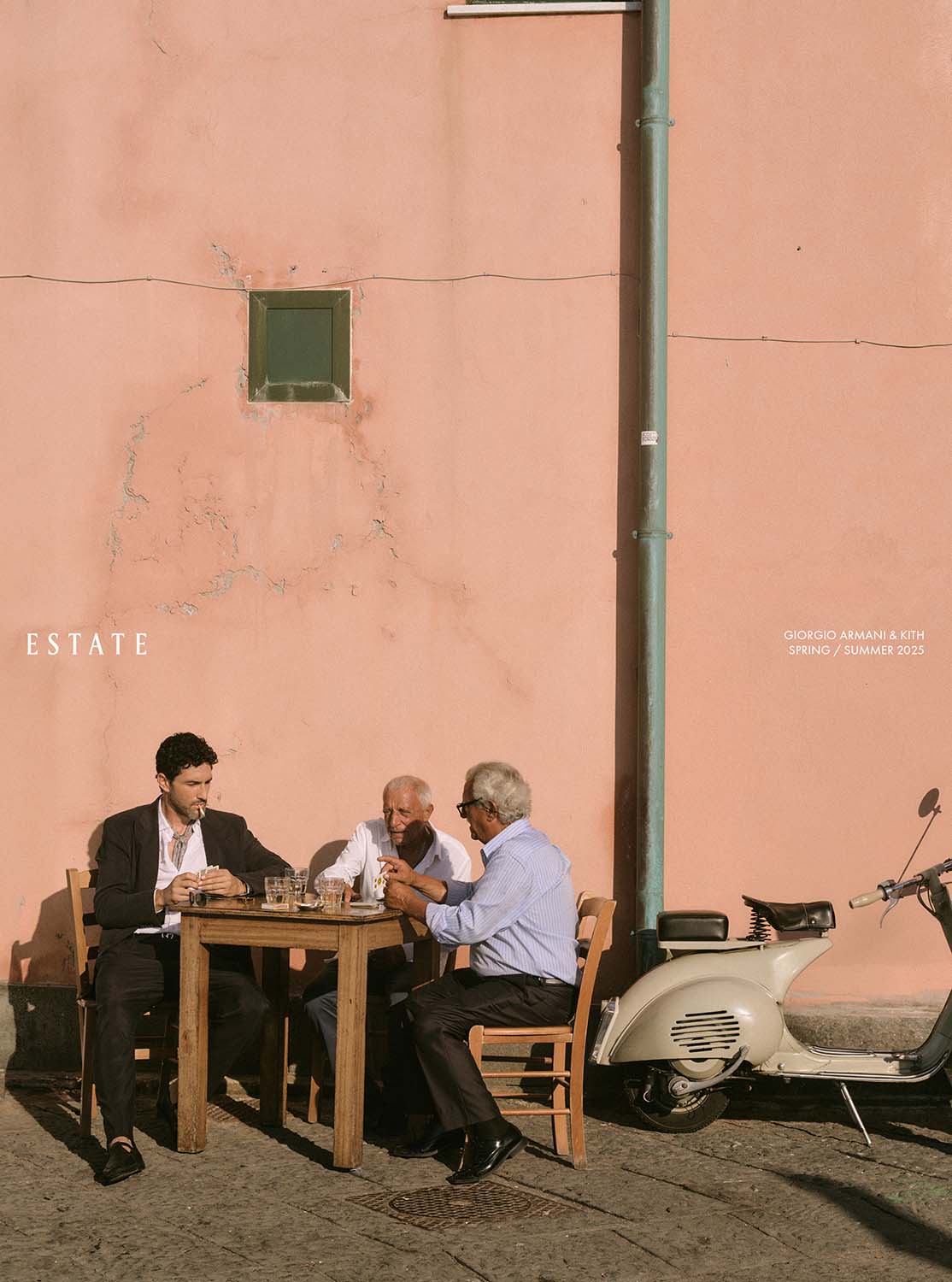 photoshoot amalfi coast - kith x armani
