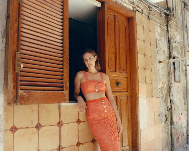 Photo production Naples street location fashion