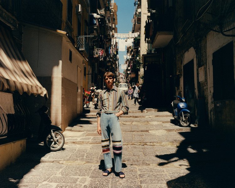 Luxury fashion editorial produced in Naples Italy