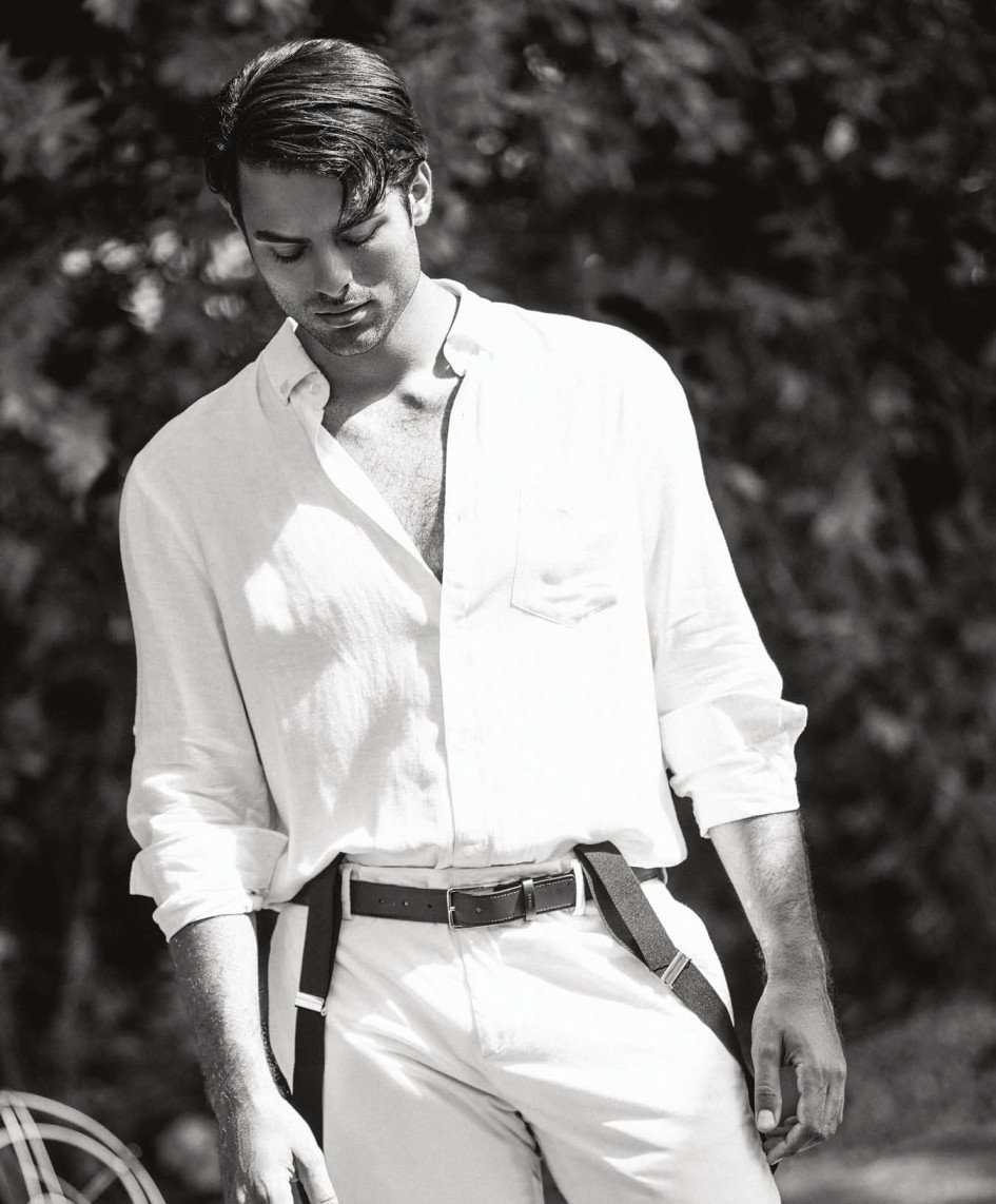 Fashion photo production set in Forte dei Marmi, Tuscany for Guess Holiday campaign