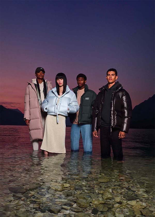 Axel Arigato fashion photo campaign shot on location at Lake Como during blue hour