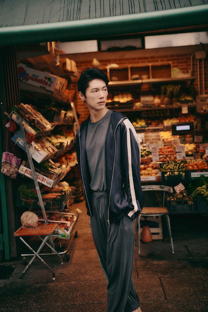 Authentic fruit market managed as an urban shooting location in Milan