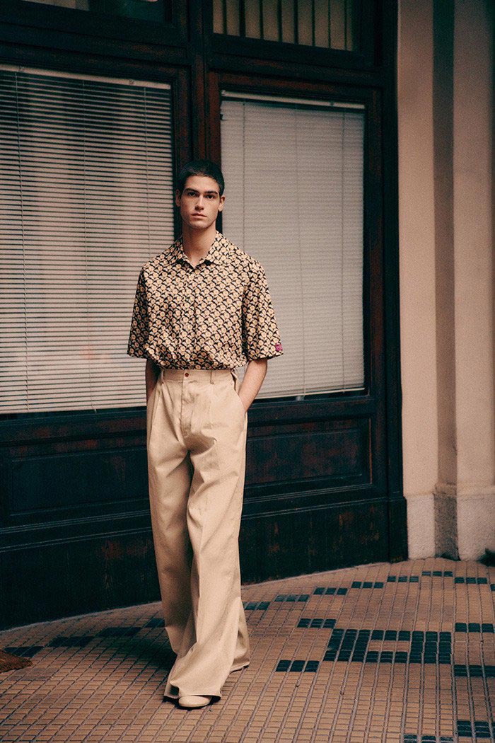 Historic residential courtyard secured through our location scouting in Milano for a fashion campaign