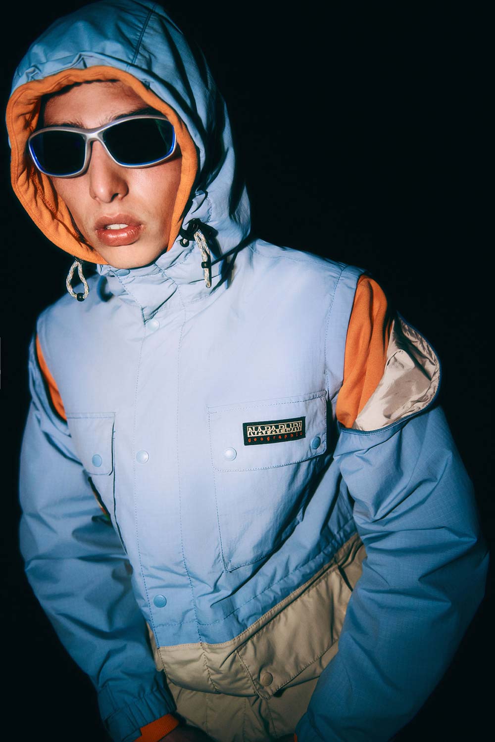 Outdoor fashion photography portfolio work by Nicolò Parsenziani for the Napapijri "Be Out There" campaign