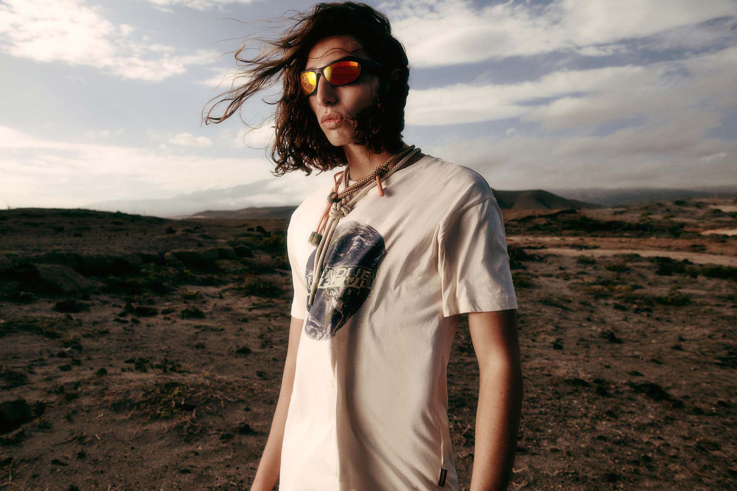 Milan-based fashion photographer Nicolò Parsenziani shooting the Napapijri campaign, produced by Courage Production