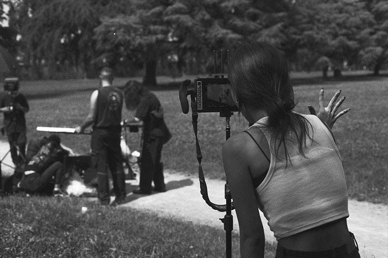 Production service team supporting Korean crew in Milan