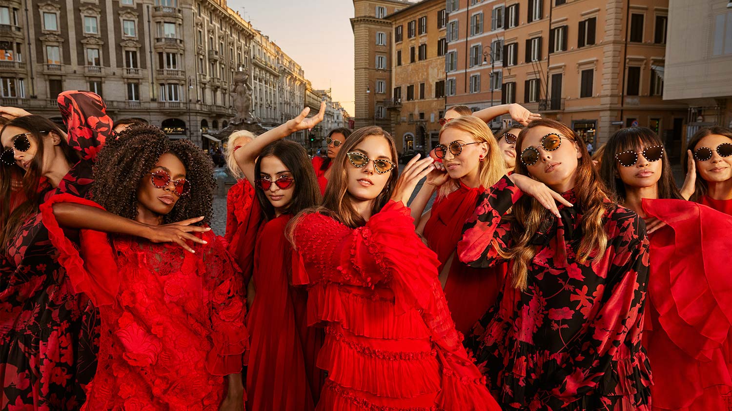 Executive production in Rome for the Valentino eyewear flashmob campaign