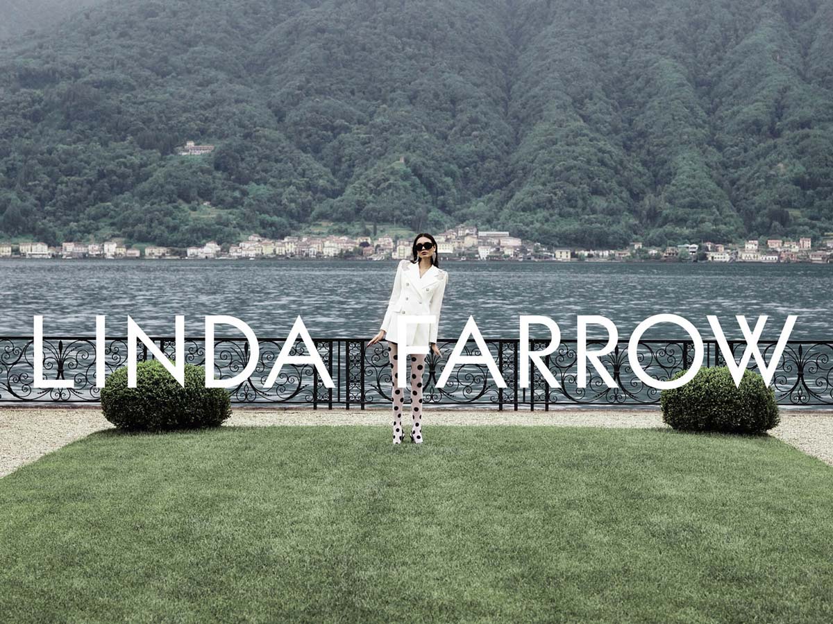 Photo production Lake Como for Linda Farrow Spring Summer