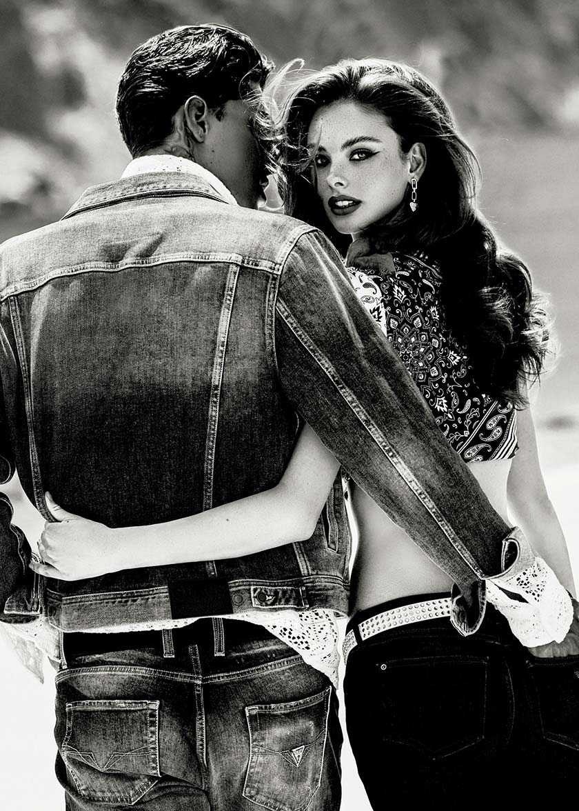Guess Timeless Denim fashion photo production in Camogli, Liguria by Courage Production