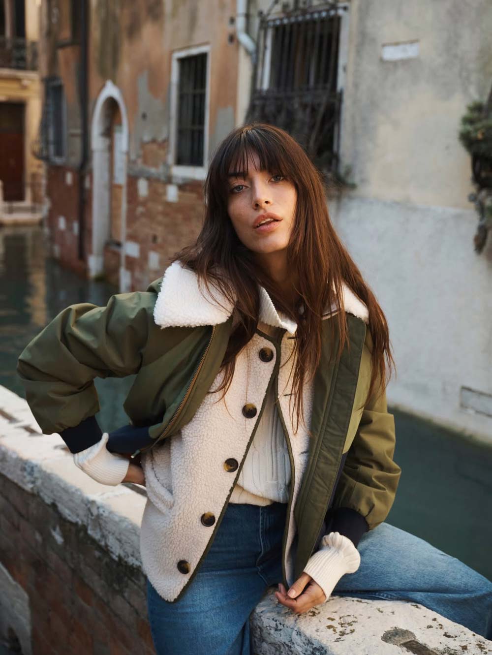 Boden fashion campaign shot on a Venice canal, Italy