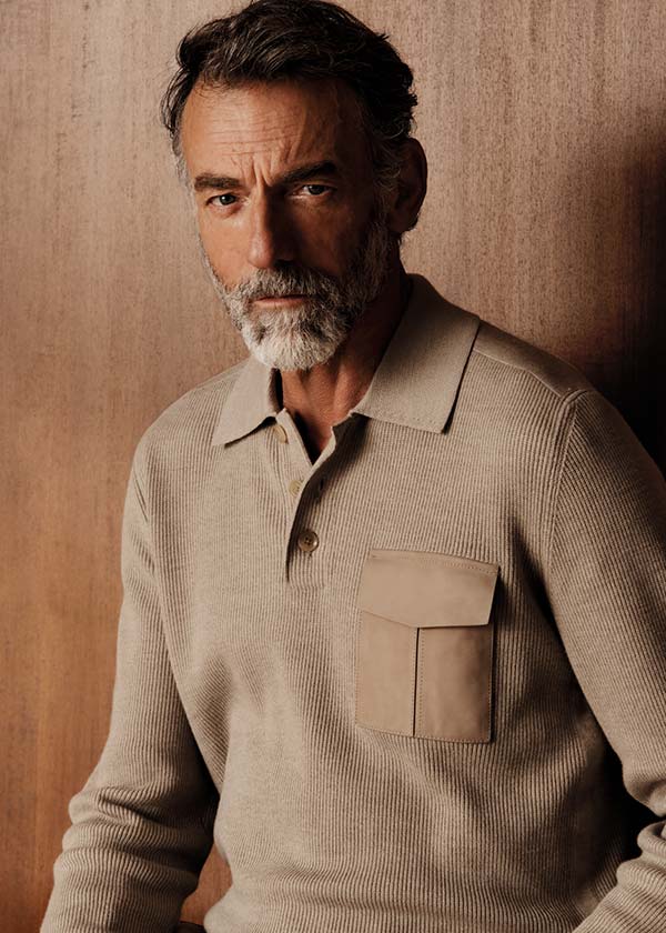 Zegna spring summer lookbook photo production inside Milan studio