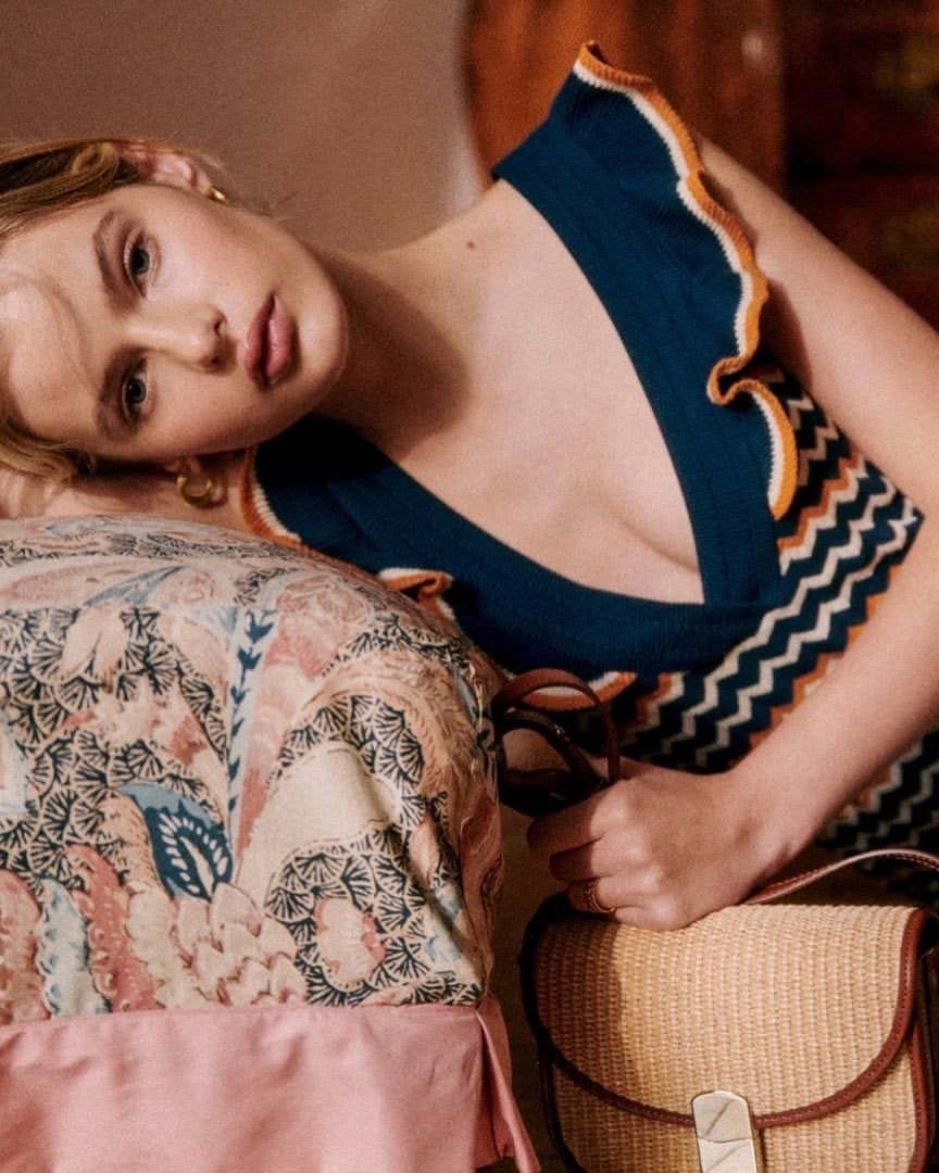 Sézane campaign by photographer Ward Ivan Rafik in a villa near Milan