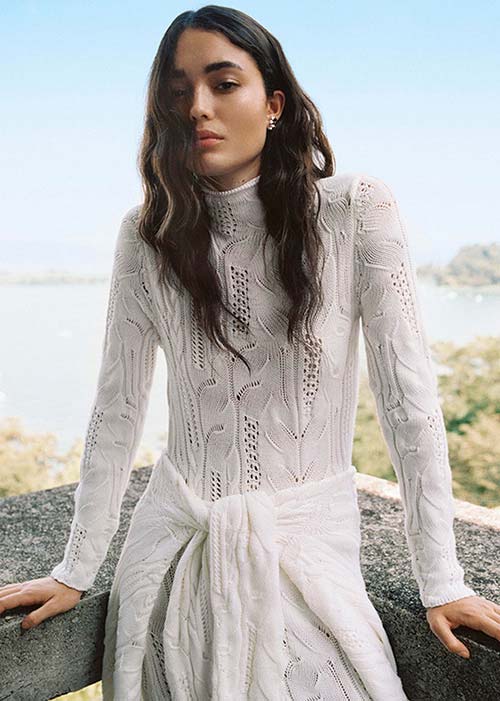 Falconeri fashion shoot at a brutalist villa on Lake Garda