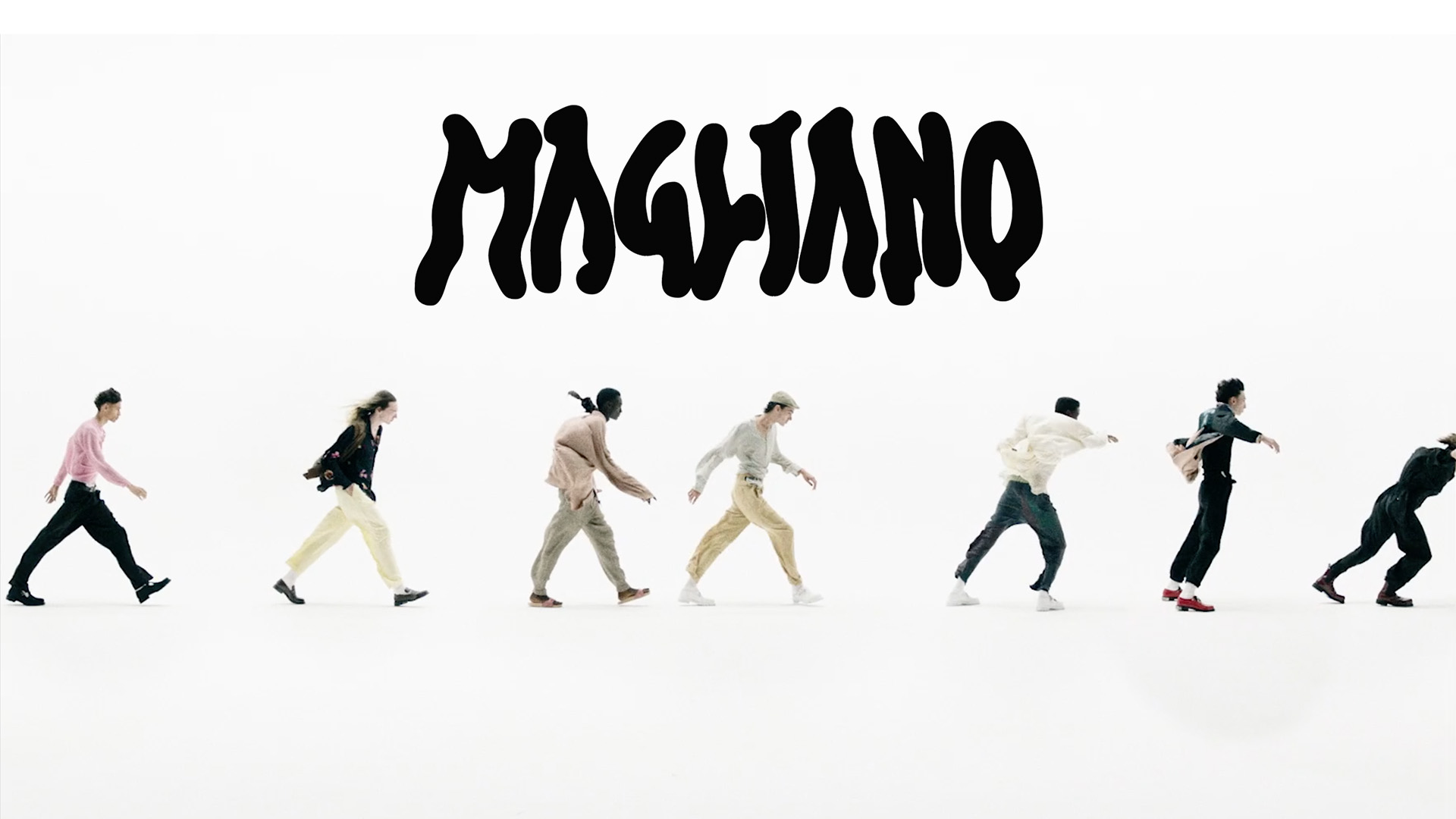 Magliano campaign film production in a Milan studio, directed by Tommaso Ottomano, by Courage Production