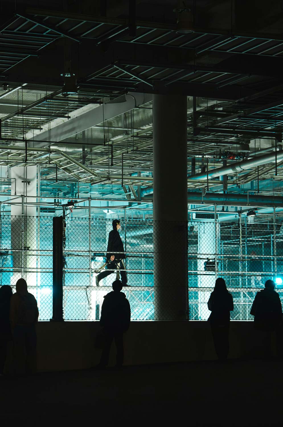 Set and construction setup for a fashion show in Milan by Courage Production